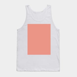 minimalist preppy chic girly Coral color Solid Blush pink Tank Top